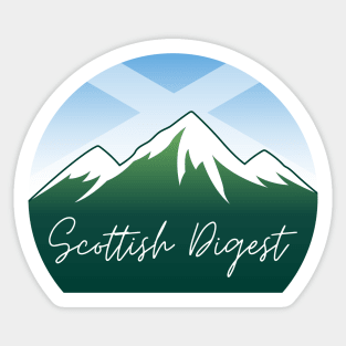 Scottish Digest Logo Oval Sticker